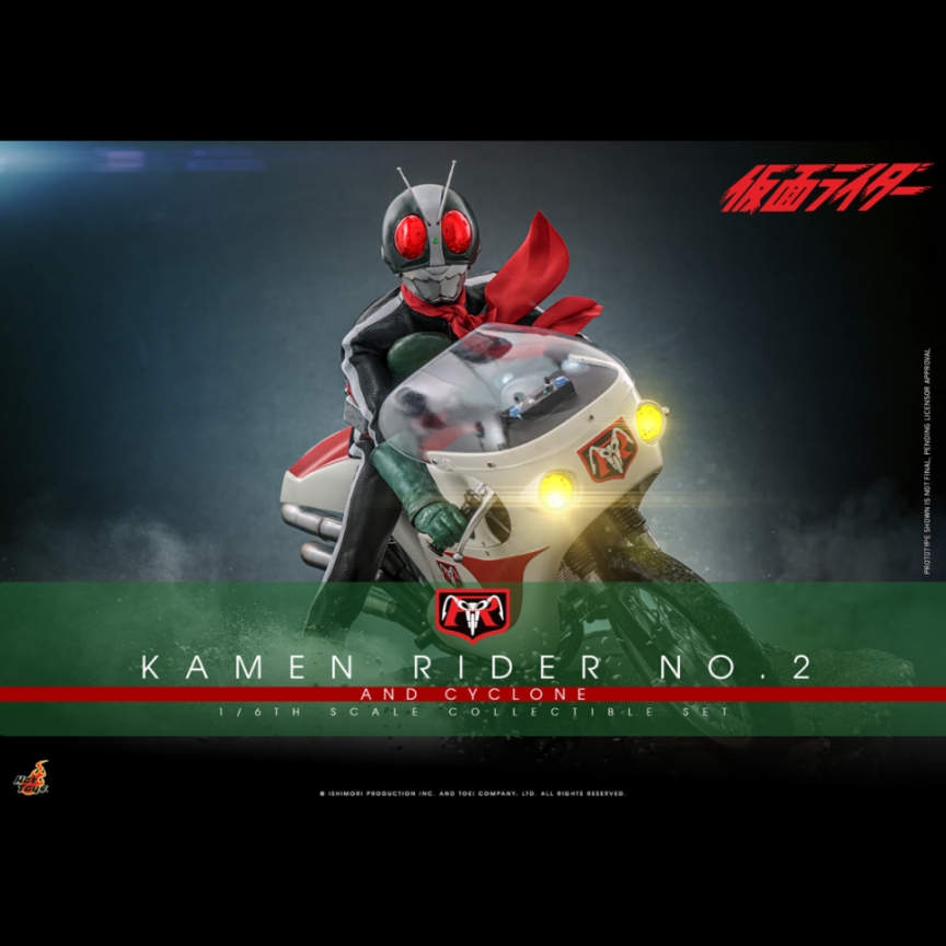 [Pre-Order] Kamen Rider - Kamen Rider No. 2 & Cyclone Sixth Scale Figure Set